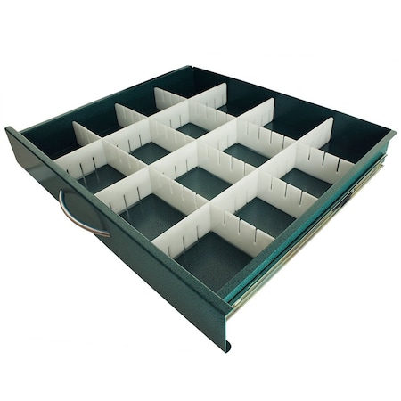 Harloff Standard MDS24 Adjustable Plastic Divider Set, 3 Inch Drawers MD24-DIV3-S